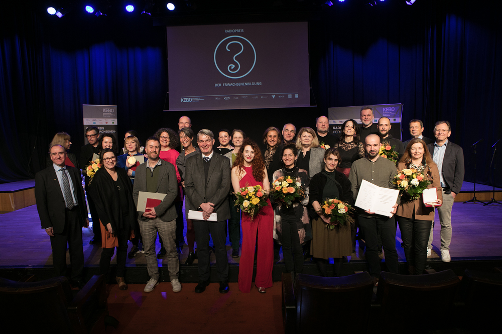 Überreichung 25. Radiopreis der Erwachsenenbildung, Büro Medienpreise der KEBÖ - Konferenz der Erwachsenenbildung Österreichs, Verband Österreichischer Volkshochschulen, Radiokulturhaus, 1040 Wien, Argentinierstraße, Jänner 2023